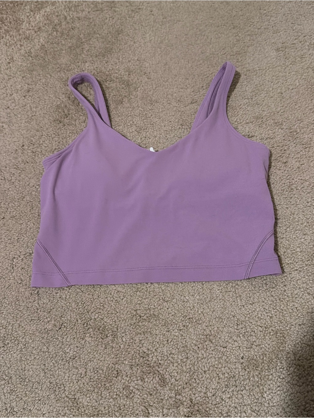 lululemon athletica Lilac Crop Tank Top